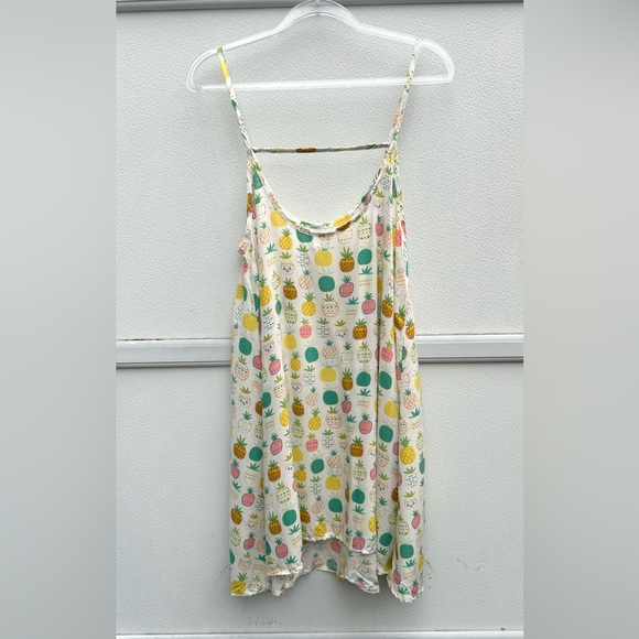Natural Life Dress Women M Pineapple Print Lightweight Flowy Vacation Cover Up - Picture 9 of 10